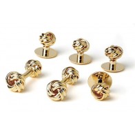 Cufflinks Studs TWO SIDED LOVE KNOTS Cuff Links