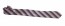 Pink Black and Silver Stripe Skinny Necktie