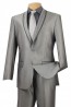 Tuxedo Grey Shawl Lapel Closeout Slim Microfiber One Button Tuxedos