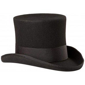 Tall Top Hat All Wool Black Top Hat