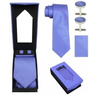Neck Tie, Pocket Square, and Cuff Links Package All Colors