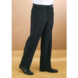 Sale Tuxedo Trousers Black Poly Ray Non Pleat Non-Adjustable Pants Closeout