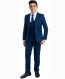 Perry Ellis boys 5 Piece 2 Button Notch Suit Navy Blue