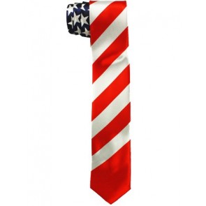 American Flag Slim Tie US American Flag Necktie