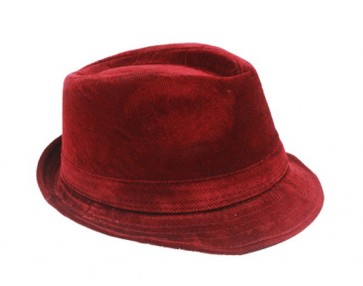Maroon Red Burgundy Fedora Hat