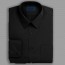 Black Dress Shirt Laydown Collar Mens Dress Shirt