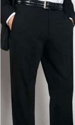 Dress Pants BLACK Non-Pleated Affordable Dress Pants