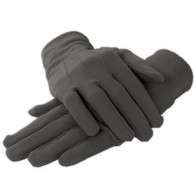 MENS Formal Gloves DARK GREY Nylon Stretch Fabric Gloves