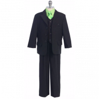 Boys Suit Black with different color Shirt Infant Toddler Children Teen