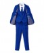 Perry Ellis boys 5 Piece 2 Button Notch Suit Royal Blue