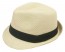 Ivory Fedora Hat with Black Band