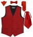 Mens Vest ONLY For Tuxedo or Suit Solid Satin with Tie Optional