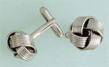 Cufflinks LARGE LOVE KNOT Cuff Links Silver