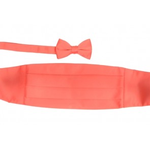 Boys Poly Satin Cummerbund and bowtie Set
