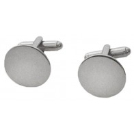 Cufflinks PLAIN POLISHED Cuff Links Silver