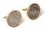 Genuine Indian Buffalo Nickel With Gold Rope Finish Cuff Links
