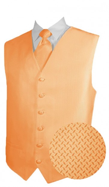 Tuxedo Vest Mens Geo Full Back Peach Vest Only SALE