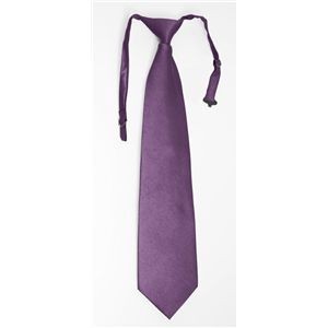 Necktie Geo Solid Pre Tied Long Tie | Prom Wedding Colors
