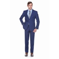 Modern Fit Suit Notch Lapel in Midnight Blue or Burgundy Wine