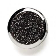 Button Cover BLACK DIAMOND DUST Button Cover Silver