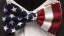USA Flag Patriotic Bowtie Pre Tied Men's