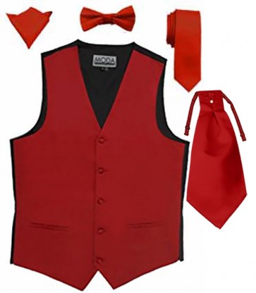 Mens Vest ONLY For Tuxedo or Suit Solid Satin with Tie Optional