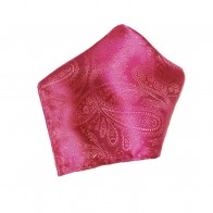 Paisley Hot Pink Pattern Satin Pocket Square 