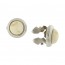 Riverstone Shirt Cuff Button Covers Set Silver