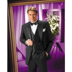 Extra Short TWO BUTTON Notch Lapel All WOOL Tuxedo