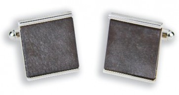 Genuine Iridescent Obsidian Stone Square Cufflinks