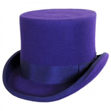 Purple Wool Felt Top Hat