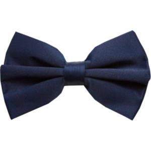 Navy Blue Big & Tall Mens Pre-Tied Bowtie