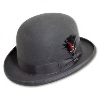 Bowler Hat Derby Hat  Wool Felt Charcoal