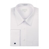 Men's Dress Shirt with French Cuffs and Knotted Cuff Links