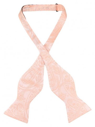 Mens Paisley Satin Self tie Bowtie All Colors-Weddings- Prom- Holiday