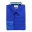 Royal Blue Slim Fit Dress Shirt Convertible French Cuff
