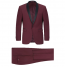 Mens Burgundy Tuxedo Shawl Slim Fit One Button