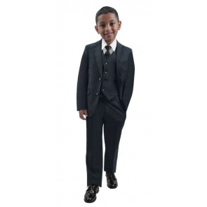 Boys Microfiber Three Piece Suit Set