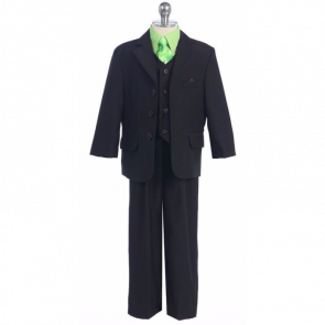 Boys Suit Black with different color Shirt Infant Toddler Children Teen