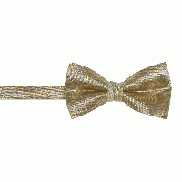 Gold or Silver Metallic Lame Shinny Pre Tied Bowtie for Men or Boys