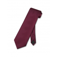 Mens Overstock BURGUNDY Self tie Necktie Closeout