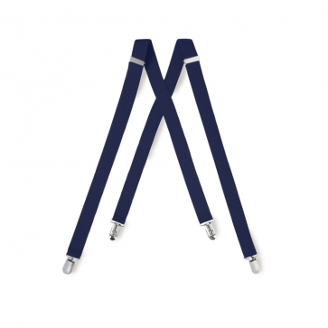 Mens NAVY BLUE Clip Suspenders Sale