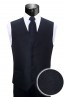 Black Silk Pique Necktie Pocket Square Set