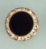 Button Cover FAUX ONYX CRYSTAL EDGE Button Cover