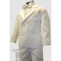 Boys Tuxedo IVORY Ring Bearer Infant Toddler Children Teen Tuxedos