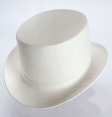Top Hat White Costume Top Hat