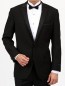 Tuxedo Black High Fashion Framed Peak Lapel Satin Trim