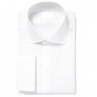 Mens Fitted  Poly Cotton Blend Convertible cuff Fly Front Dress Shirt By Ike Behar