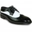 Black and White Wing Zoot Mens Tuxedo Shoes by Jean Yves Spat Shoes