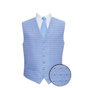 Tuxedo Vest Blue Full Back Eternity Vest Only